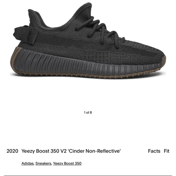Yeezy Boost 350 V2 \'Cinder Non-Reflective\' main image 2